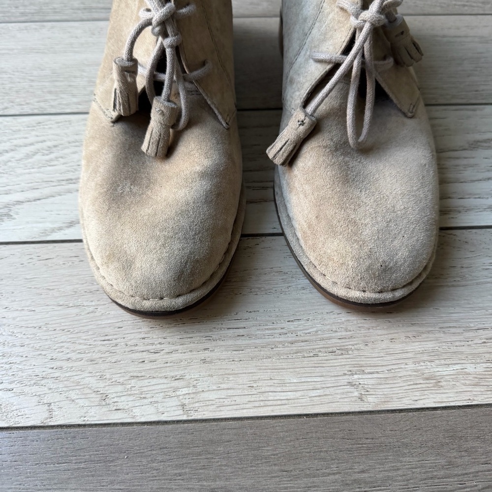 Hush Puppies Women's Boots Cyra Catelyn Shimmer Taupe Suede size 7.5 - Picture 3 of 6